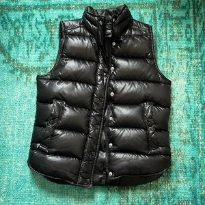 J. CREW PUFFER VEST BLACK XS